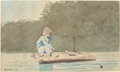 いかだに乗った少年 作： Winslow Homer