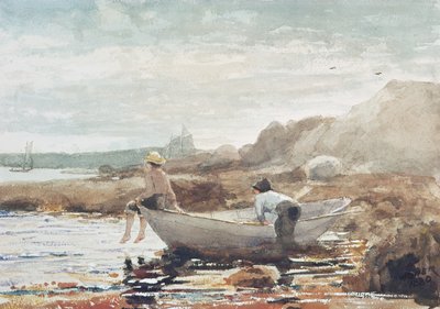 ボーイズ・オン・ザ・ビーチ」（水彩・紙 作： Winslow Homer