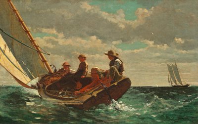 Breezing Up（A Fair Wind）1873-76 作： Winslow Homer