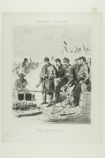 キャンペーンのスケッチコーヒーコール 作： Winslow Homer