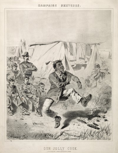 キャンペーンスケッチ：私たちのジョリークック、1863年。 作： Winslow Homer