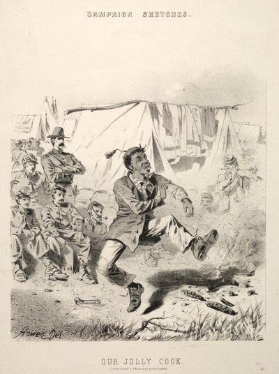 キャンペーンスケッチ：私たちのジョリークック、1863年。 作： Winslow Homer
