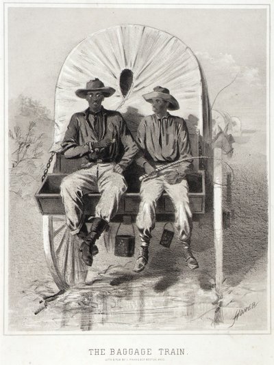 キャンペーン・スケッチ荷物列車 作： Winslow Homer