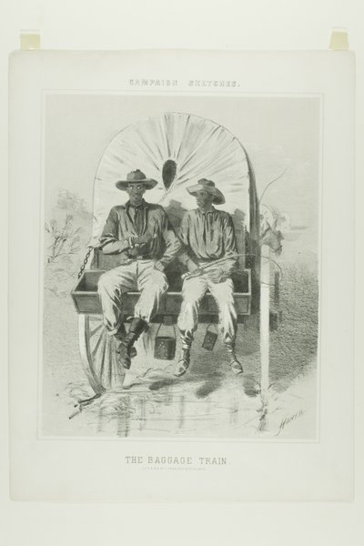 キャンペーン・スケッチ荷物列車 作： Winslow Homer