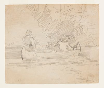 3 人の男性とのカヌー 作： Winslow Homer