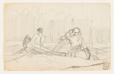 3 人の男性とのカヌー 作： Winslow Homer