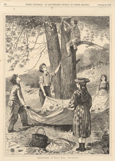1870年10月29日毎週土曜日より 作： Winslow Homer
