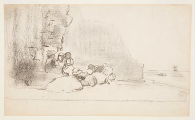 シーサイドで遊ぶ子供たち、カラーコーツ、イングランド 作： Winslow Homer