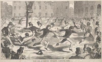 クラスデイ、ハーバード大学、ケンブリッジ、マサチューセッツ、1858年。 作： Winslow Homer