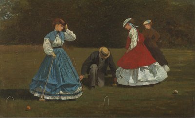 クロケットシーン、1866 作： Winslow Homer