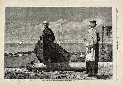 "パパが来る！" 作： Winslow Homer