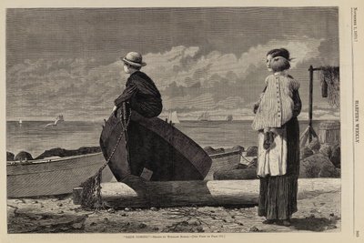 1873年11月1日付『ハーパーズ・ウィークリー』誌より「パパがやってくる 作： Winslow Homer