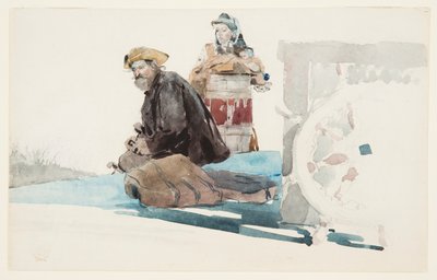 デッキの乗客 作： Winslow Homer