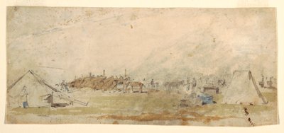 ドローイング、陸軍野営地、1862年 作： ウィンスロー・ホーマー