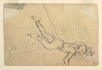 ドローイング《コンク・ダイバーズ》1885-86年 作： ウィンスロー・ホーマー