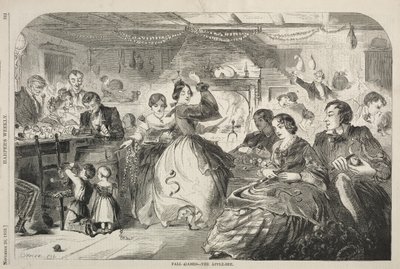 秋のゲーム-アップルビー、1859年。 作： Winslow Homer