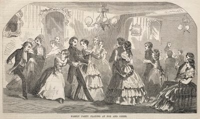 キツネとガチョウで遊ぶ家族党、1857。 作： Winslow Homer