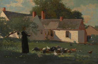 農場のシーン、1872-74年頃 作： Winslow Homer