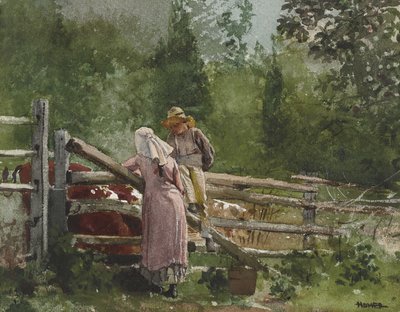 給餌時間、1878 作： Winslow Homer