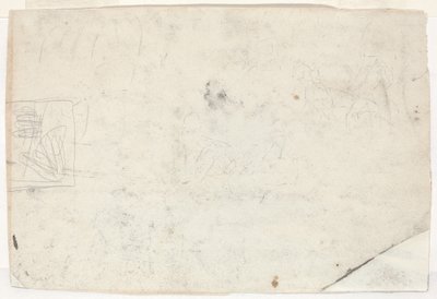 乗馬とその他の研究に関する図 [裏面] 作： Winslow Homer