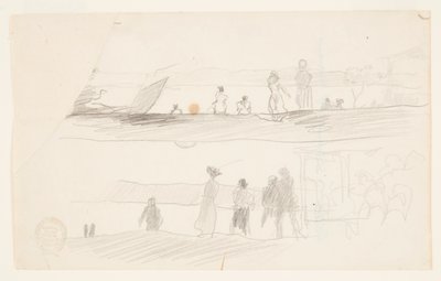 湾を望む人物 作： Winslow Homer