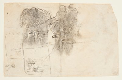 Lee of Building with Ocean Beyond、Cullercoats、イングランドの人物 作： Winslow Homer