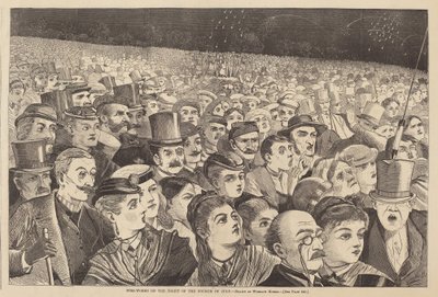 Fire-Works on the Night of Fourth of July（7月4日の夜の花火）、1868年発行。 作： Winslow Homer