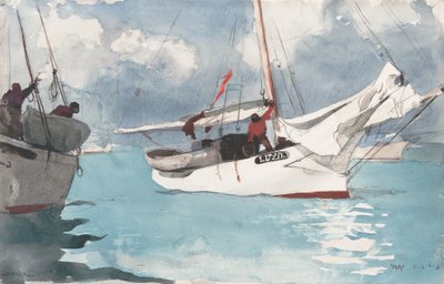 キーウェストの漁船 作： Winslow Homer