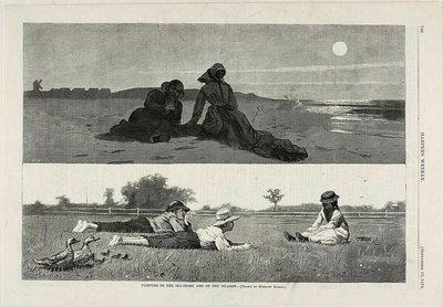 海辺と草原でいちゃつく 作： Winslow Homer