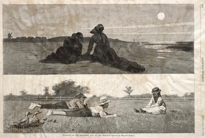 海辺と草原でいちゃつく 作： Winslow Homer