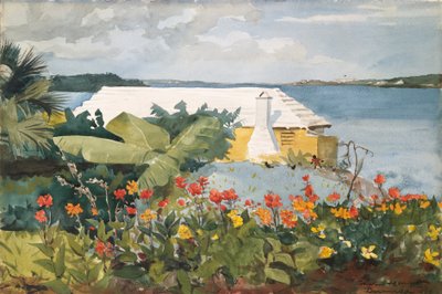 フラワーガーデンとバンガロー、バミューダ 作： Winslow Homer