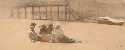 浜辺の四人の少年」1873年 作： Winslow Homer