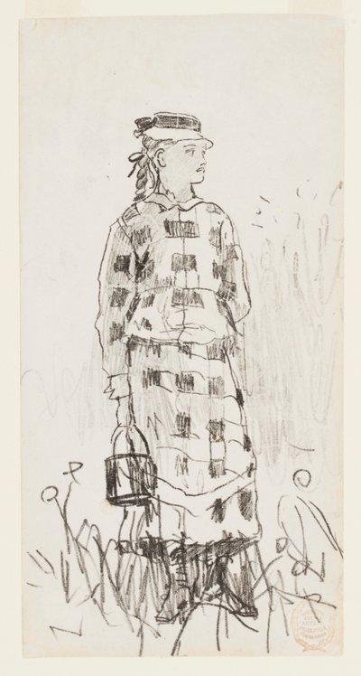 バケツを持つ少女 作： Winslow Homer