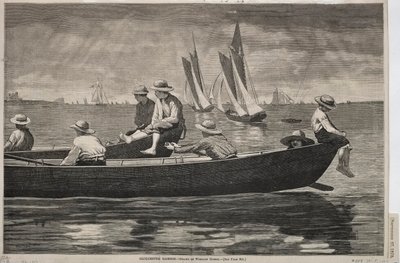 グロスターハーバー、1873年。 作： Winslow Homer