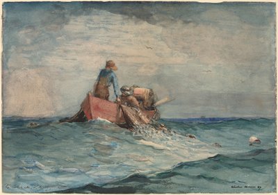ネットでの運搬 作： Winslow Homer