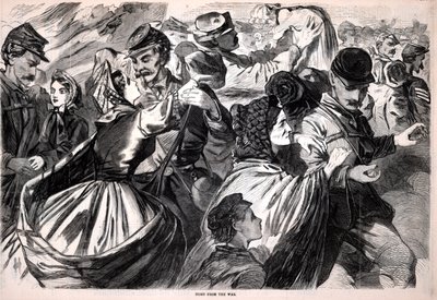 戦争からの帰還（1863年7月13日付『ハーパーズ・ウィークリー』誌より 作： Winslow Homer