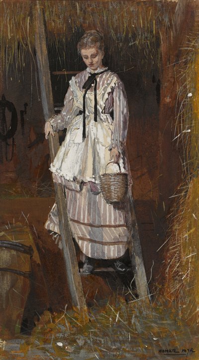 卵の狩猟、1874 作： Winslow Homer