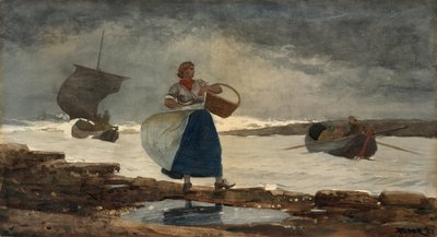 バーの中 作： Winslow Homer