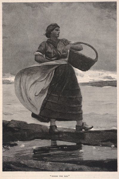 インサイド・ザ・バー（『センチュリー』誌1883年11月号より 作： Winslow Homer