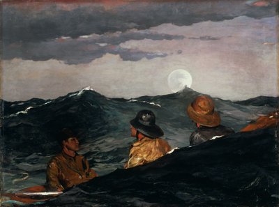 月にキスする 作： Winslow Homer