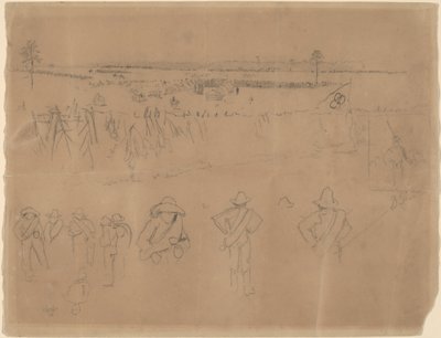 ラインナップと塹壕 [直訳] 作： Winslow Homer
