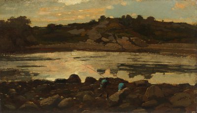 1869年、マサチューセッツ州マンチェスターのロブスター・コーブ。 作： Winslow Homer