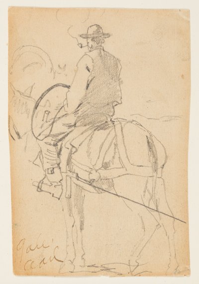馬に乗る男 作： Winslow Homer