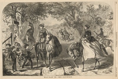 田舎のメーデー、ハーパーより 作： Winslow Homer