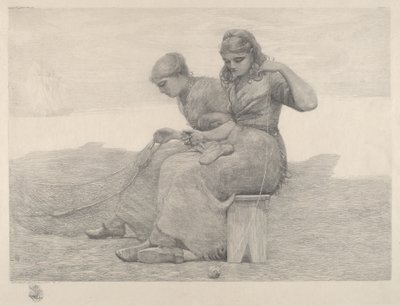 繕い網 作： Winslow Homer