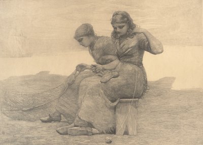 涙を直す、1888年。 作： Winslow Homer