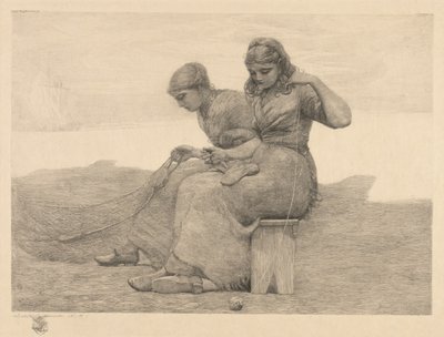 涙の修復、1888年。 作： Winslow Homer