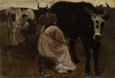 乳搾り 作： Winslow Homer