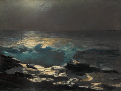 ムーンライト、ウッドアイランドライト、1894年。 作： Winslow Homer