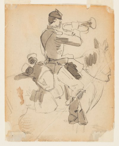 マウントされたバグラー 作： Winslow Homer
